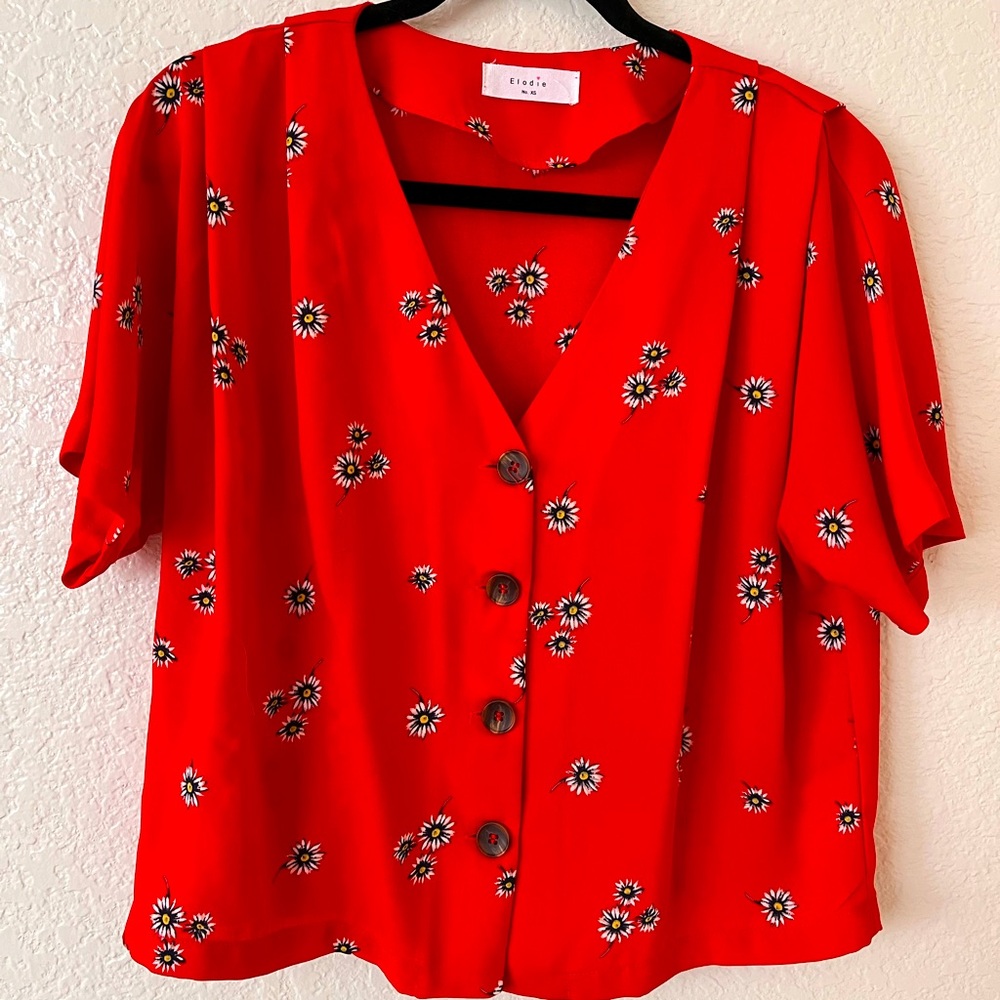 Elodie Daisy Print Blouse